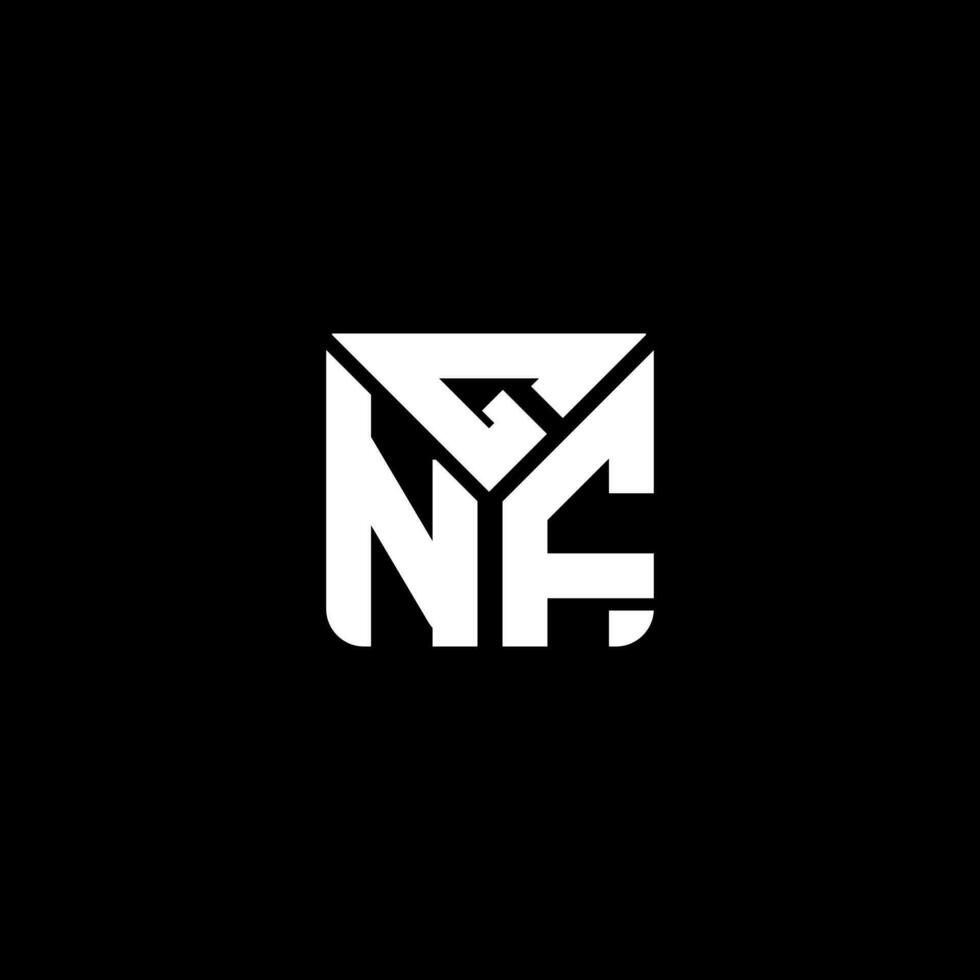 gnf brief logo vector ontwerp, gnf gemakkelijk en modern logo. gnf luxueus alfabet ontwerp