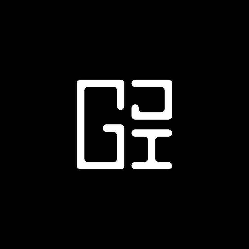 gji brief logo vector ontwerp, gji gemakkelijk en modern logo. gji luxueus alfabet ontwerp