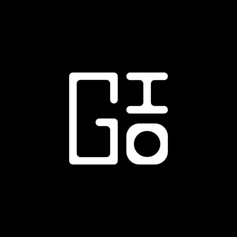 gio brief logo vector ontwerp, gio gemakkelijk en modern logo. gio luxueus alfabet ontwerp