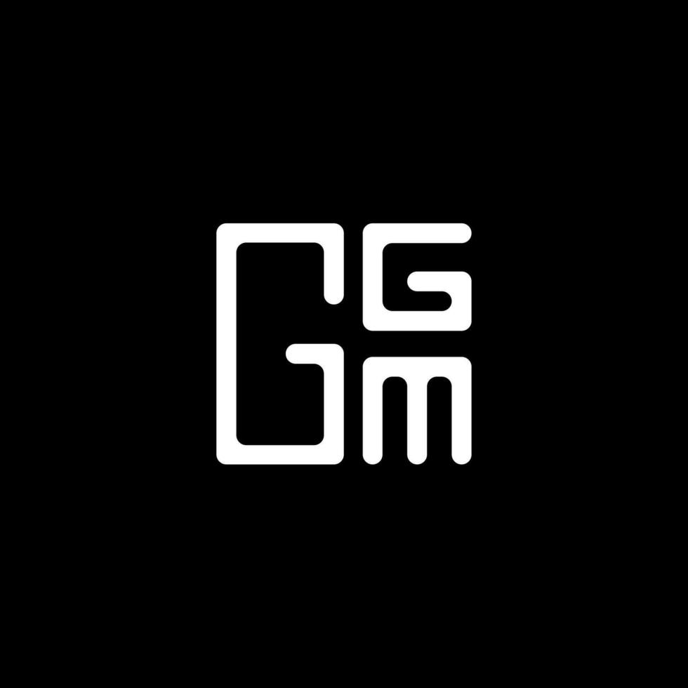 ggm brief logo vector ontwerp, ggm gemakkelijk en modern logo. ggm luxueus alfabet ontwerp