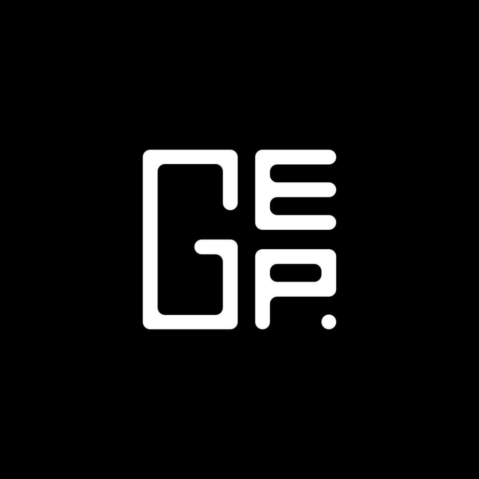 gep brief logo vector ontwerp, gep gemakkelijk en modern logo. gep luxueus alfabet ontwerp