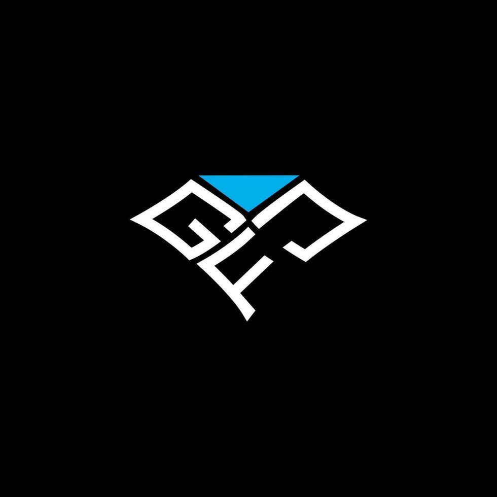 gfj brief logo vector ontwerp, gfj gemakkelijk en modern logo. gfj luxueus alfabet ontwerp