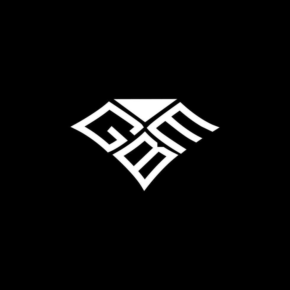 gbm brief logo vector ontwerp, gbm gemakkelijk en modern logo. gbm luxueus alfabet ontwerp