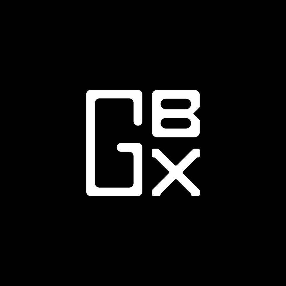 gbx brief logo vector ontwerp, gbx gemakkelijk en modern logo. gbx luxueus alfabet ontwerp