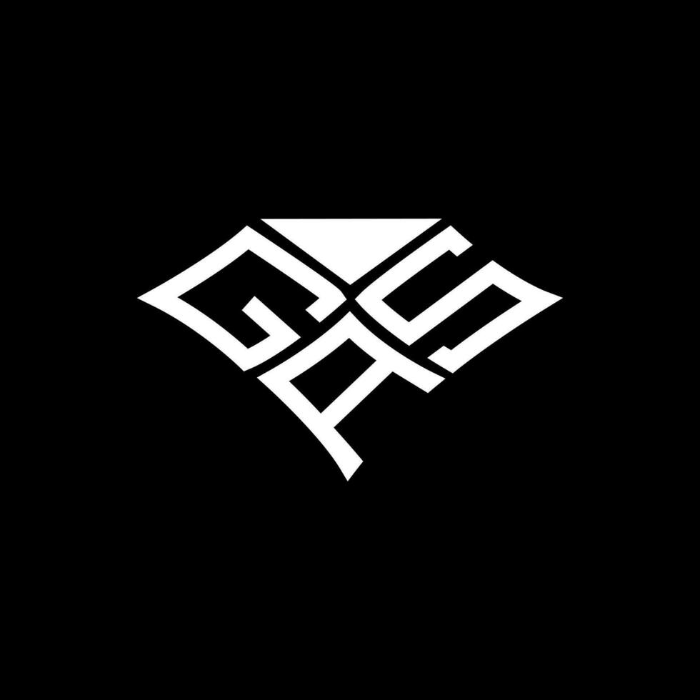 gas- brief logo vector ontwerp, gas- gemakkelijk en modern logo. gas- luxueus alfabet ontwerp