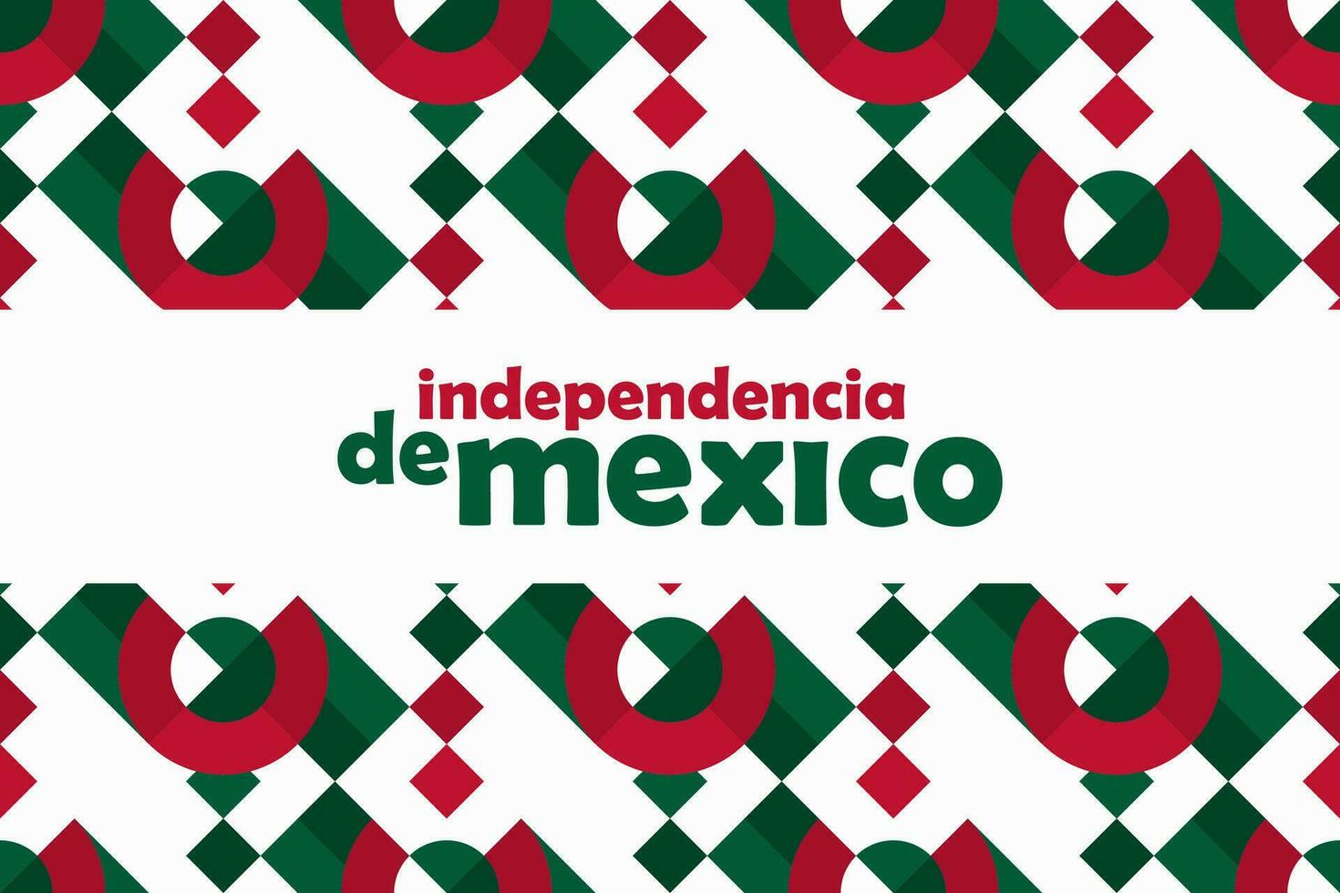 naadloos patroon Mexico onafhankelijkheid dag horizontaal banier vector vlak ontwerp