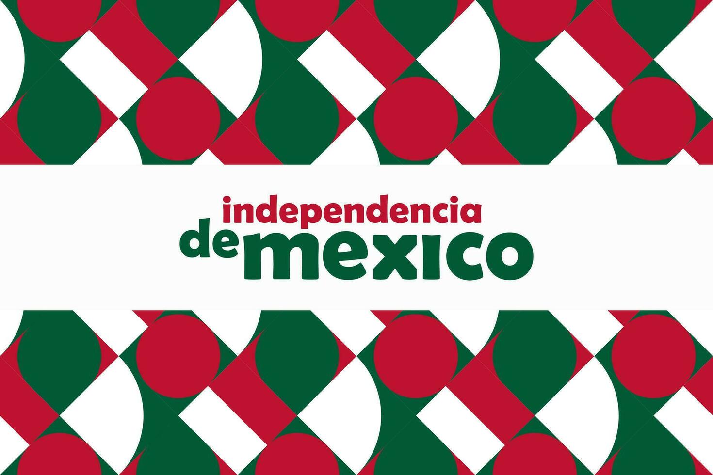 naadloos patroon Mexico onafhankelijkheid dag horizontaal banier vector vlak ontwerp