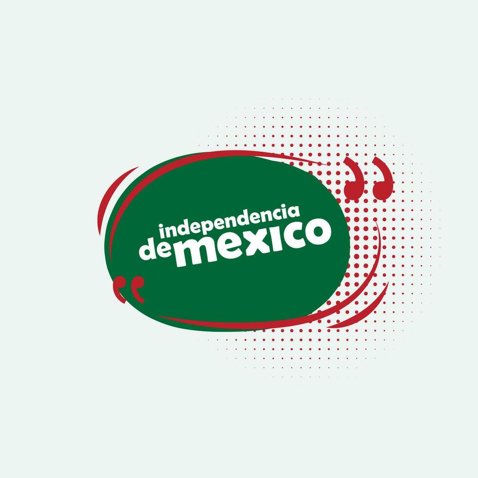 viva Mexico onafhankelijkheid dag toespraak bubbel vector