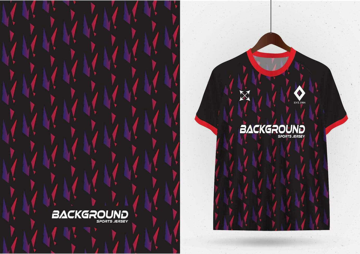 voetbal Jersey t-shirt ontwerp sjabloon mockup voor Amerikaans voetbal club vector