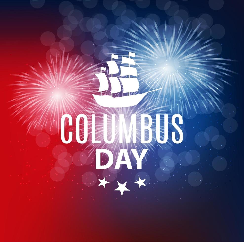 vectorillustratie van columbus day vector