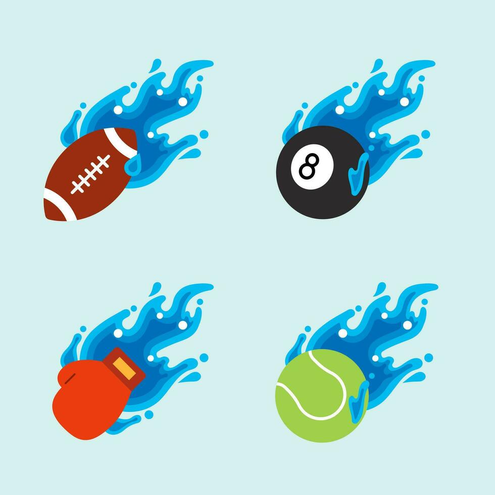 Amerikaans voetbal bal vliegend water bal icoon ontwerp vector, vloeistof vloeistof concept ontwerp, creatief symbool. vector