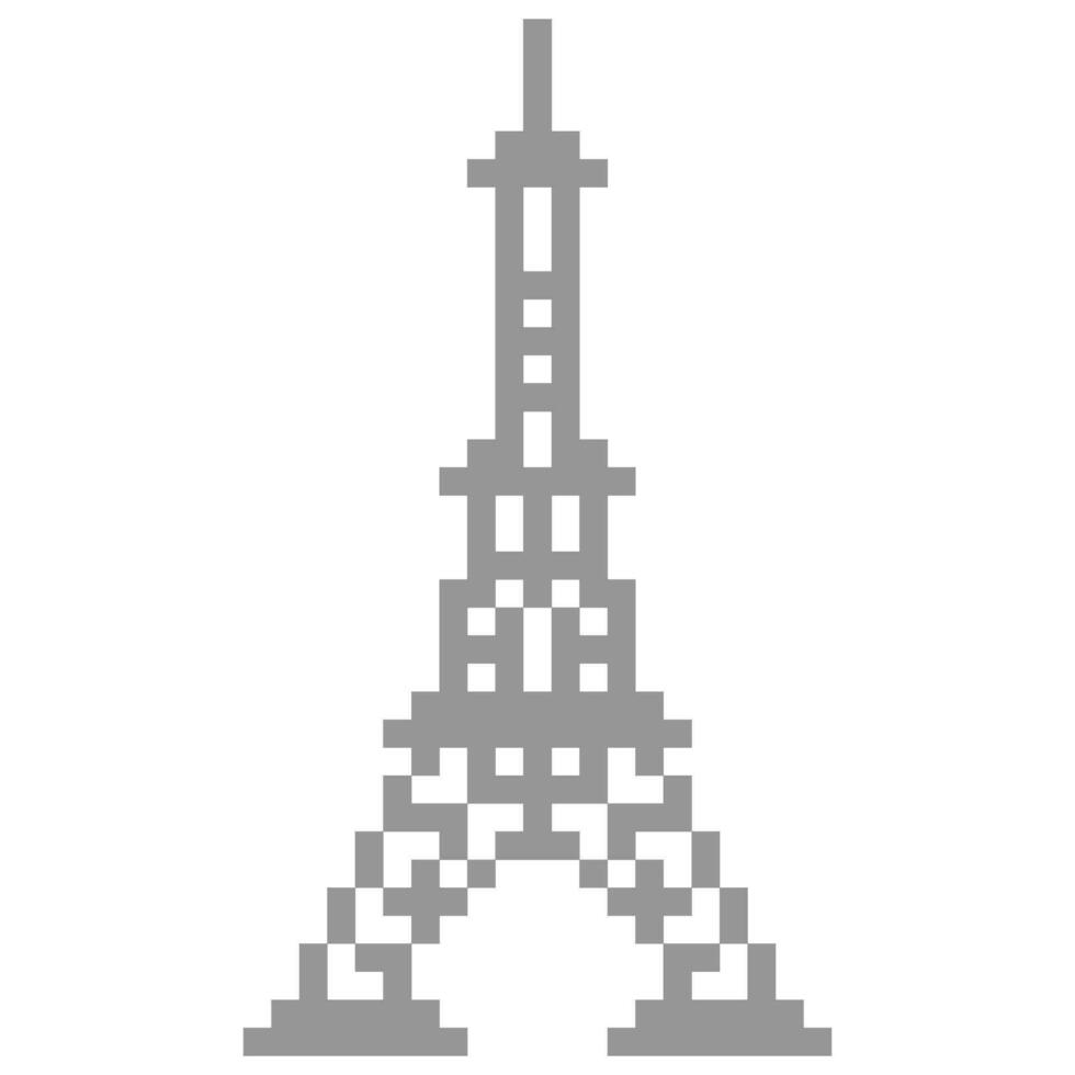 toren tekenfilm icoon in pixel stijl vector