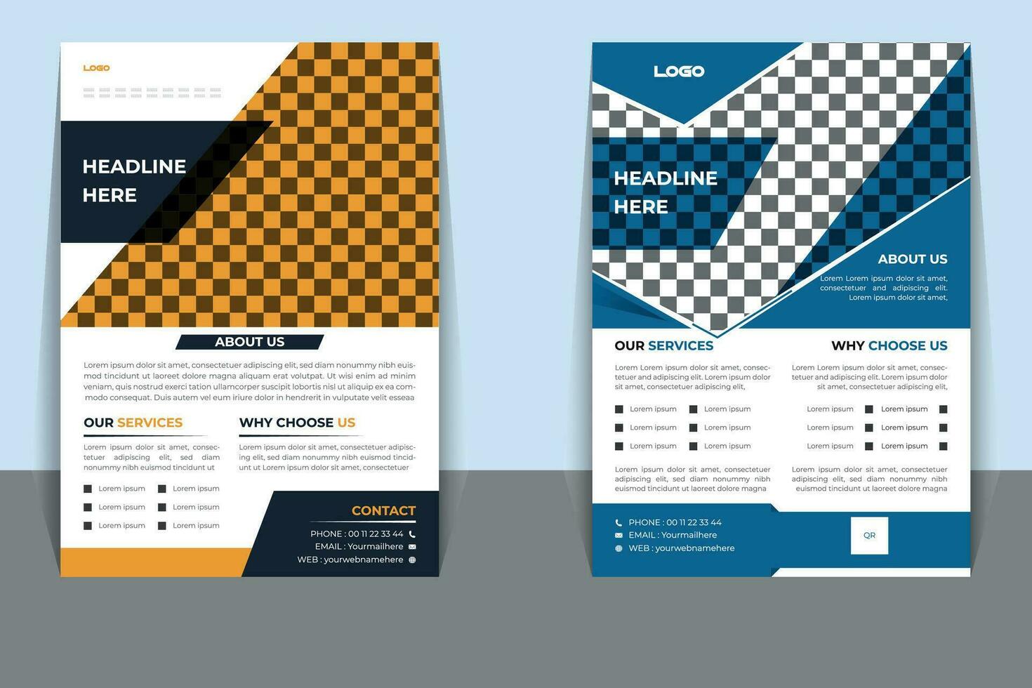 zakelijke bedrijf flayer ontwerp. vector