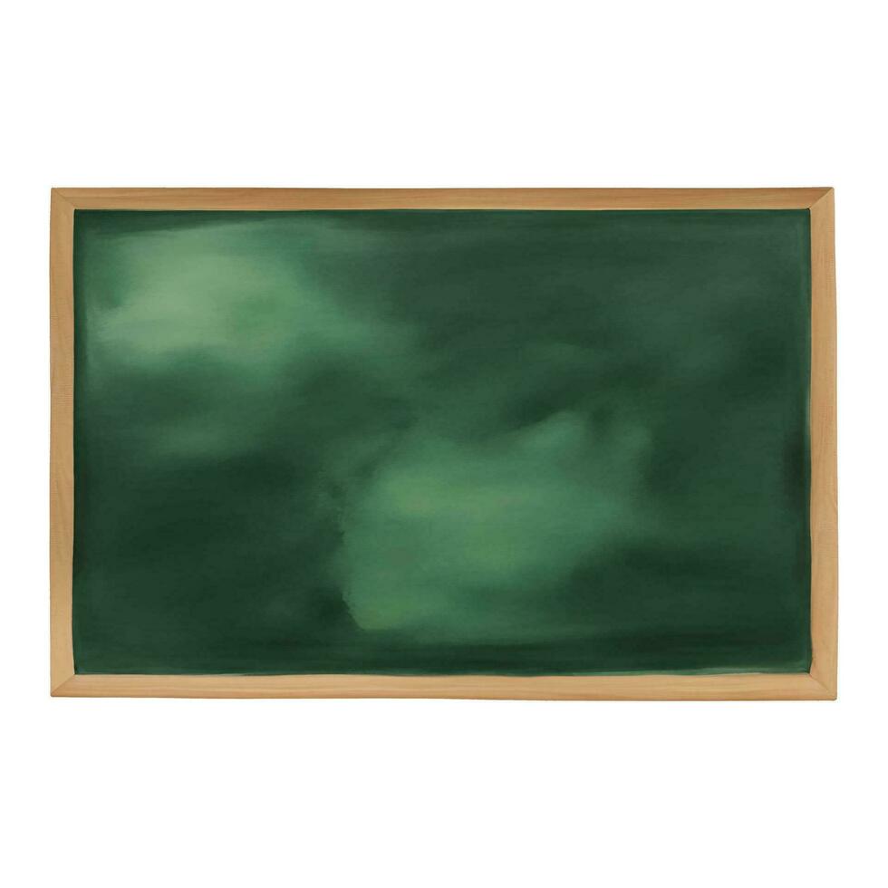 groen schoolbord geïsoleerd hand- getrokken waterverf schilderij illustratie vector