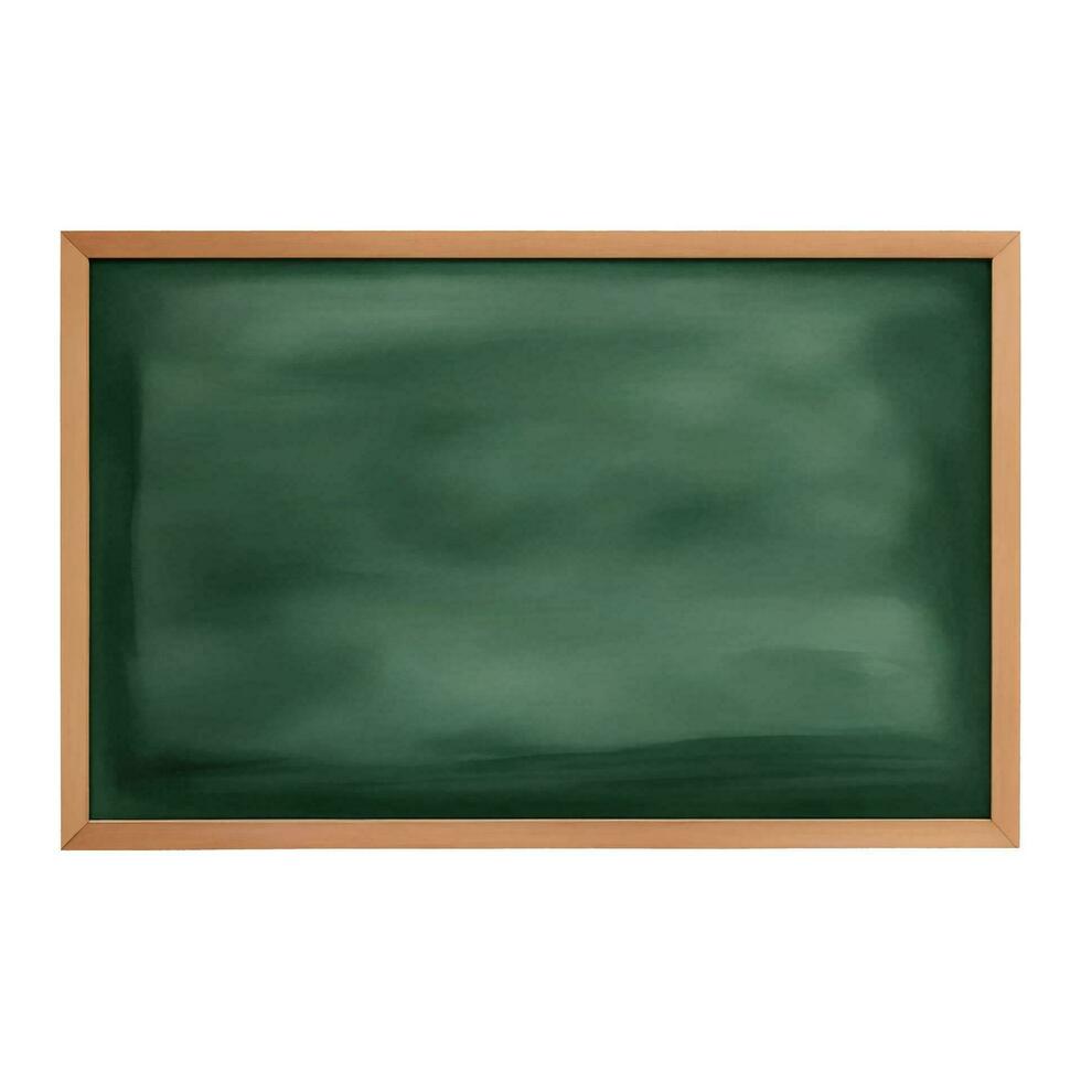 groen schoolbord geïsoleerd hand- getrokken waterverf schilderij illustratie vector