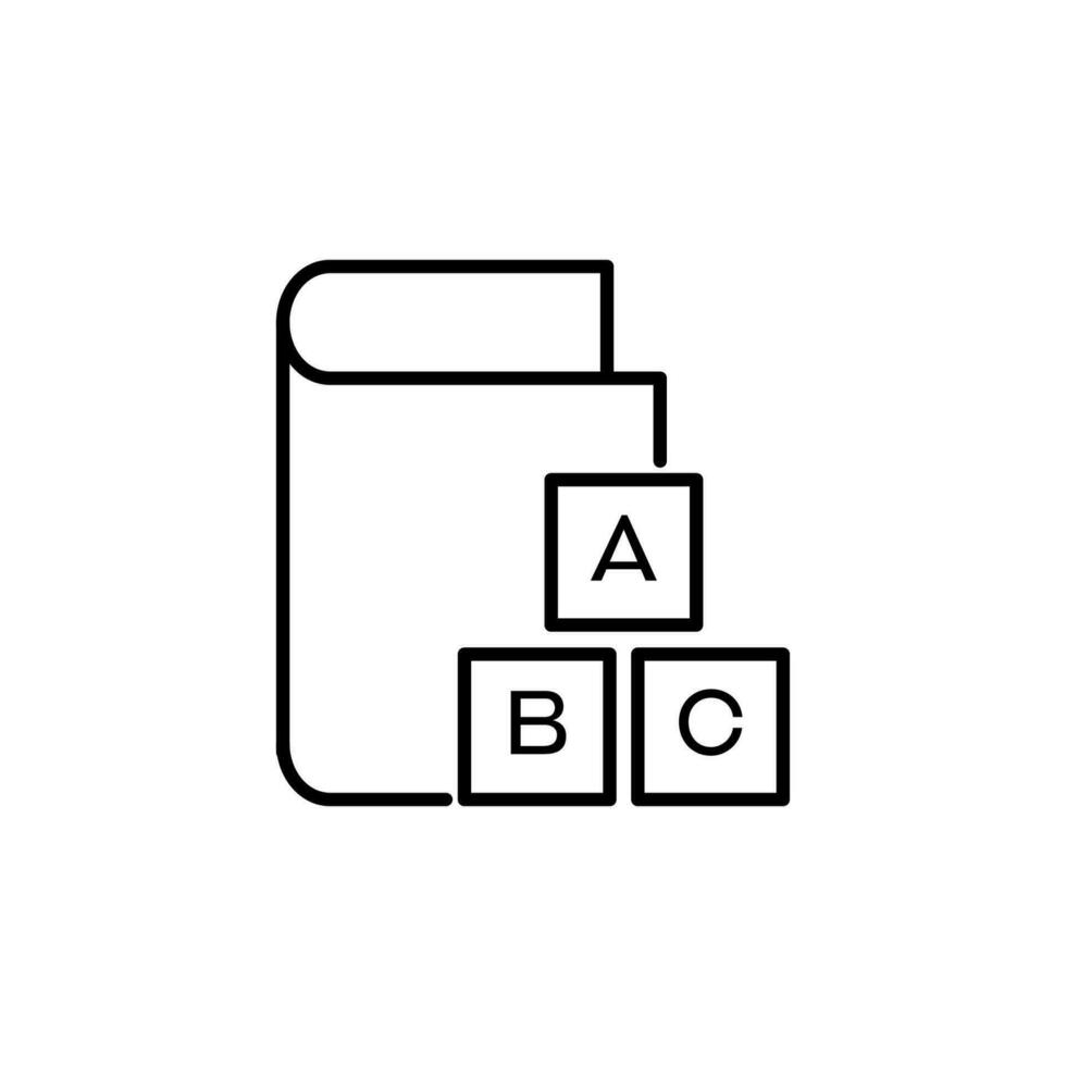 alfabet vector lineair symbool. perfect voor ontwerp, infografieken, web plaatsen, apps.