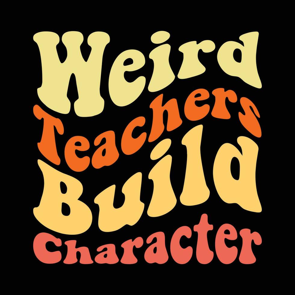 raar leraren bouwen karakter vector