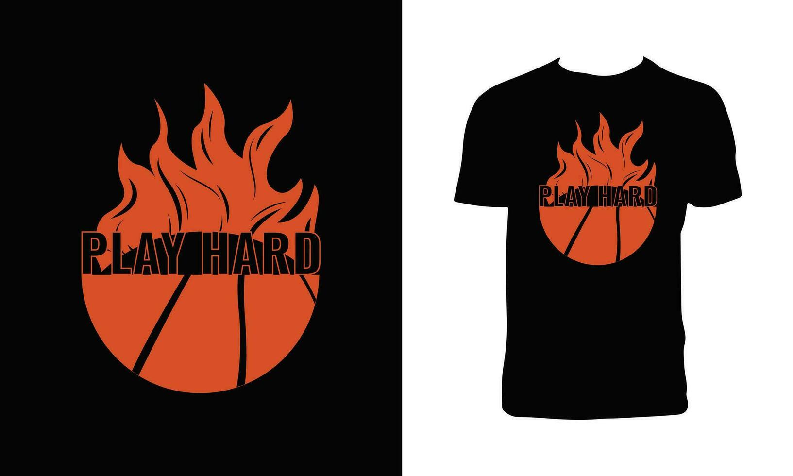 creatief basketbal t overhemd ontwerp vector