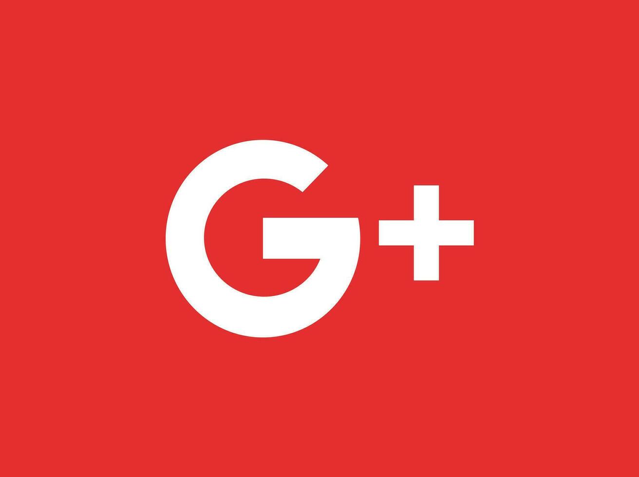 google plus icoon vector vrij