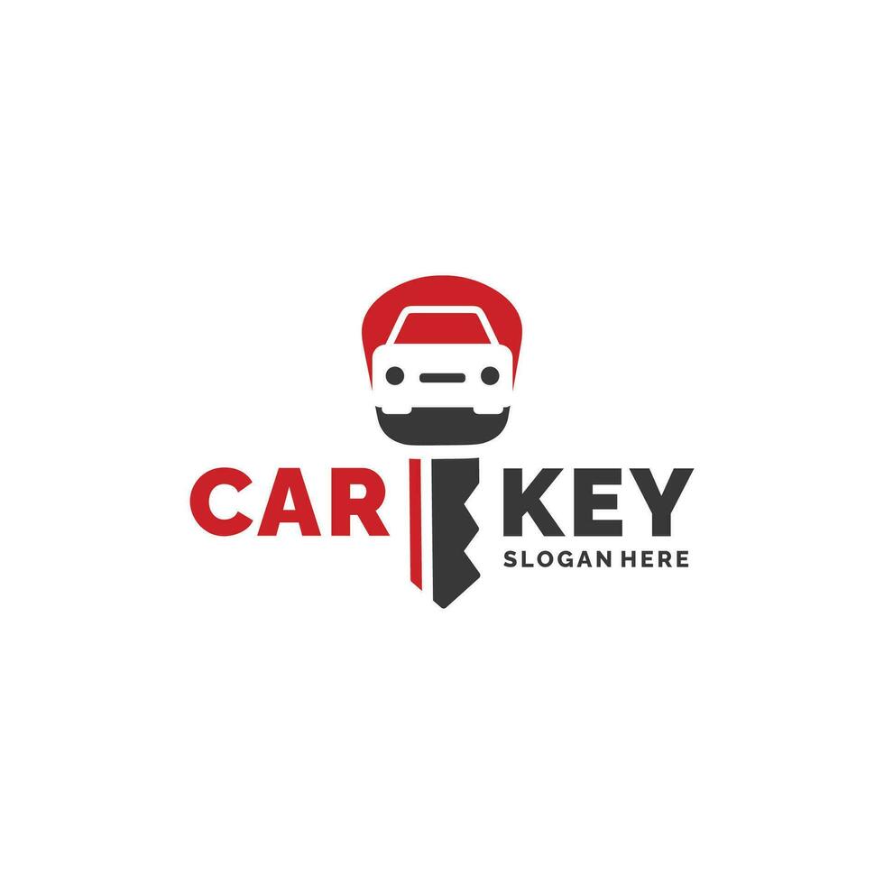 auto sleutel logo ontwerp vector illustratie