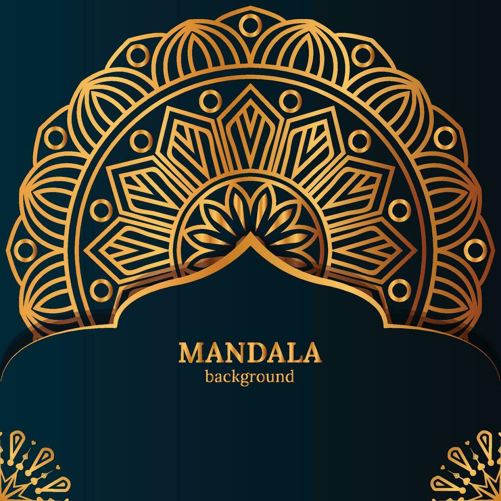 luxe mandala met abstract achtergrond. decoratief mandala ontwerp voor omslag, kaart, afdrukken, poster, banier, brochure, uitnodiging. vector