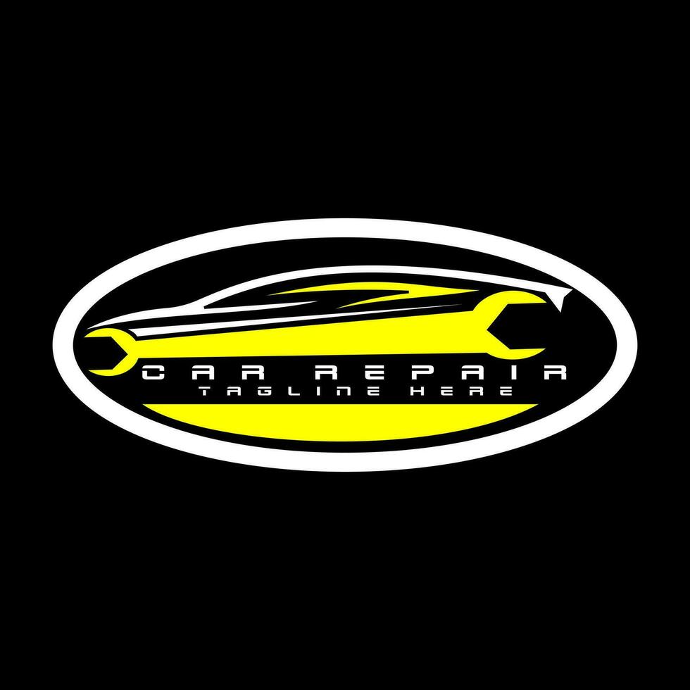 auto sport auto reparatie logo ontwerp vector