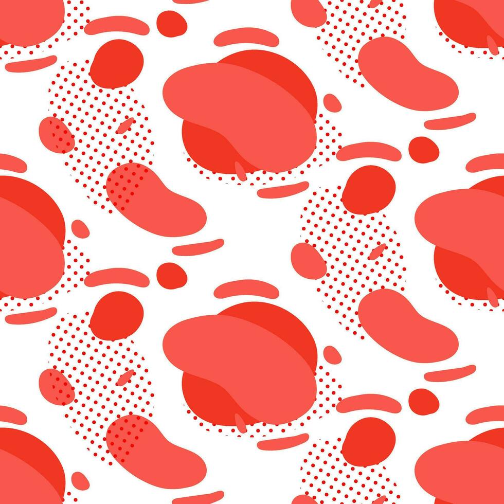 naadloos patroon met abstract modern grafisch elementen in rood. dynamisch kleur vormen en texturen met glad vloeiende vormen. structuur voor de ontwerp van de achtergrond, folder of presentatie vector