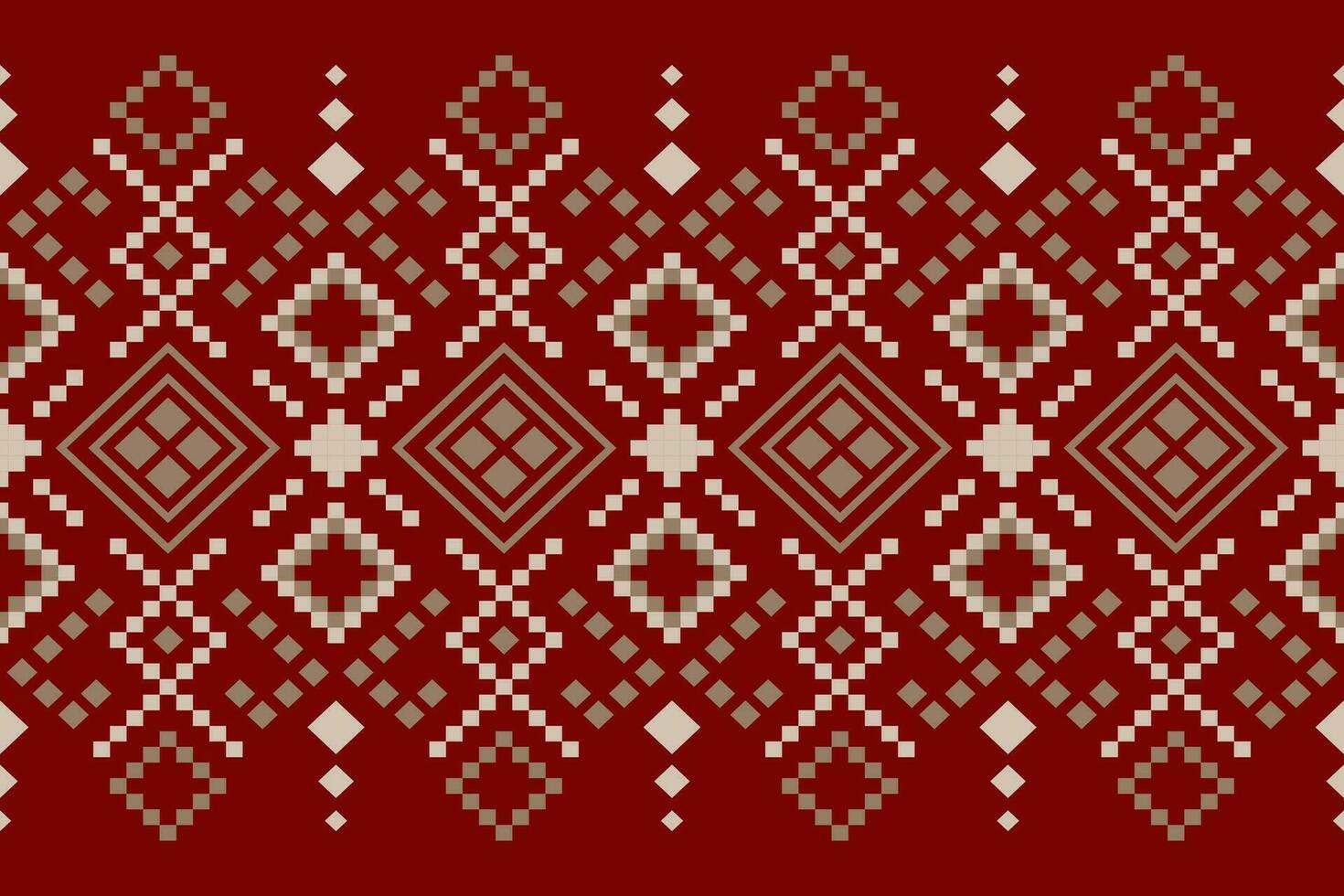 kruis steek kleurrijk meetkundig traditioneel etnisch patroon ikat naadloos patroon abstract ontwerp voor kleding stof afdrukken kleding jurk tapijt gordijnen en sarong aztec Afrikaanse Indisch Indonesisch vector