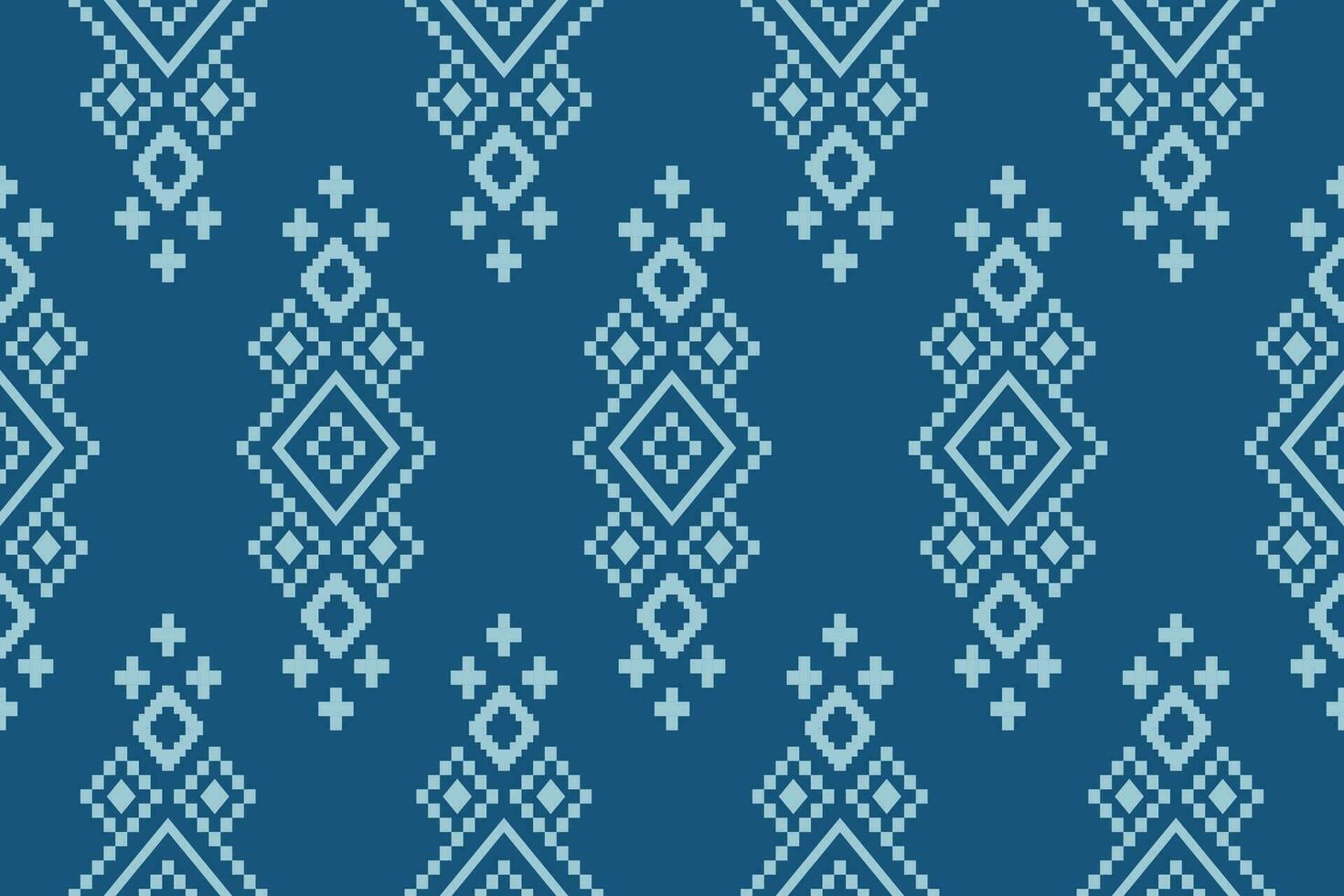 kruis steek kleurrijk meetkundig traditioneel etnisch patroon ikat naadloos patroon abstract ontwerp voor kleding stof afdrukken kleding jurk tapijt gordijnen en sarong aztec Afrikaanse Indisch Indonesisch vector