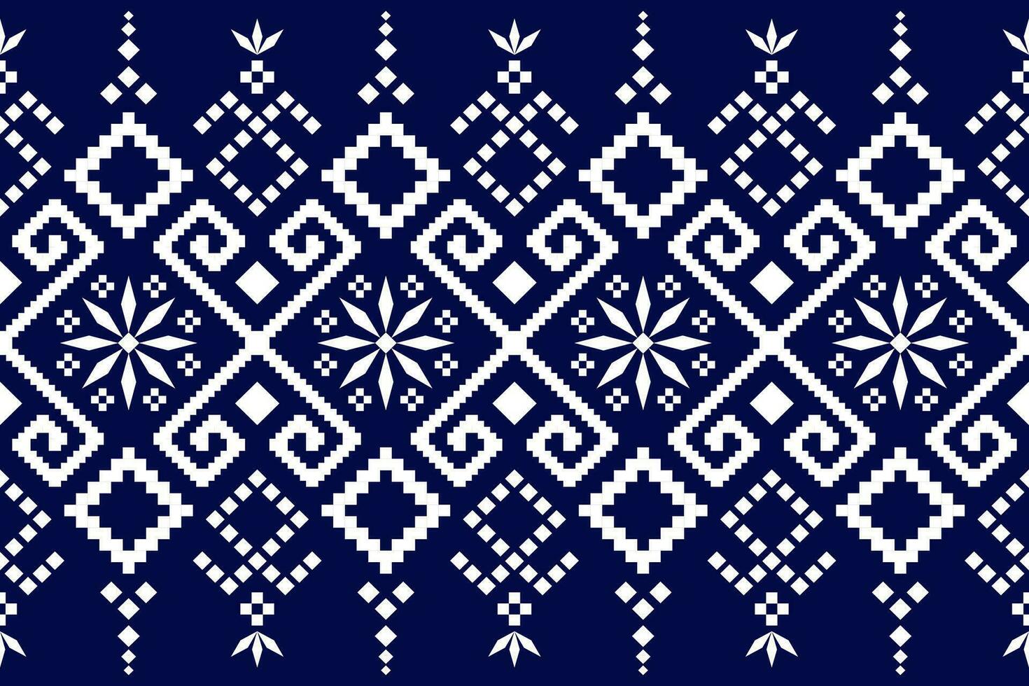 kruis steek kleurrijk meetkundig traditioneel etnisch patroon ikat naadloos patroon abstract ontwerp voor kleding stof afdrukken kleding jurk tapijt gordijnen en sarong aztec Afrikaanse Indisch Indonesisch vector