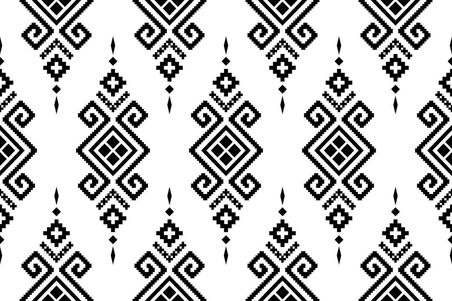 kruis steek kleurrijk meetkundig traditioneel etnisch patroon ikat naadloos patroon abstract ontwerp voor kleding stof afdrukken kleding jurk tapijt gordijnen en sarong aztec Afrikaanse Indisch Indonesisch vector