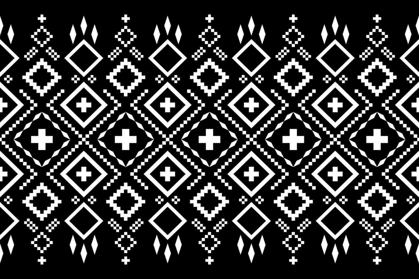 kruis steek kleurrijk meetkundig traditioneel etnisch patroon ikat naadloos patroon abstract ontwerp voor kleding stof afdrukken kleding jurk tapijt gordijnen en sarong aztec Afrikaanse Indisch Indonesisch vector