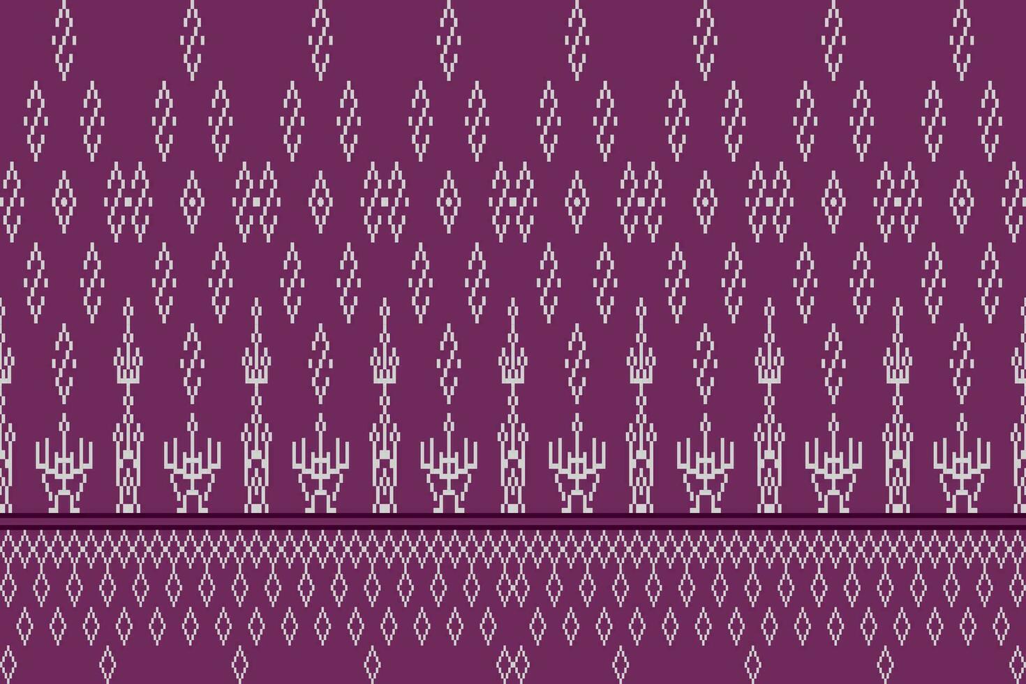 etnisch abstract ikat.naadloos patroon in tribaal.inheems aztec boho vector ontwerp.kleurrijk Aziatisch stijl bloemen patroon.ikat meetkundig volk sieraad.tribal etnisch vector structuur