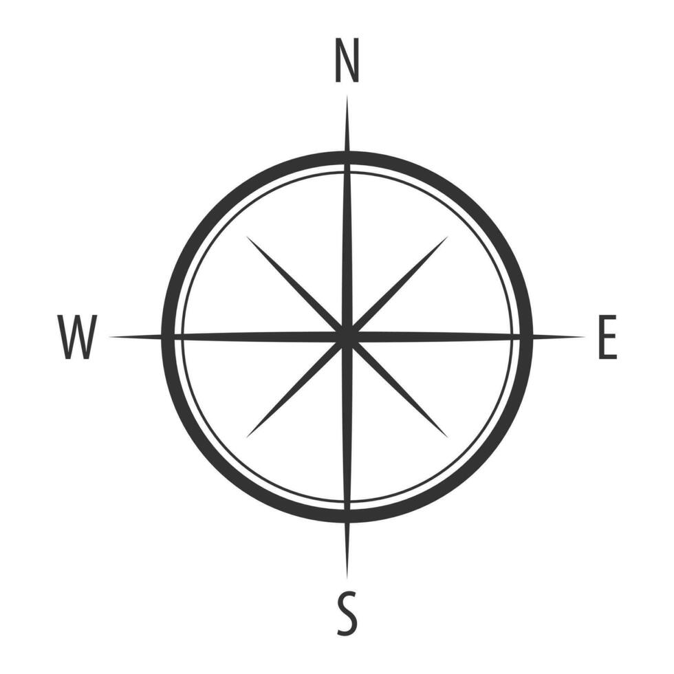 kompas tekens pictogrammen. geïsoleerd vector