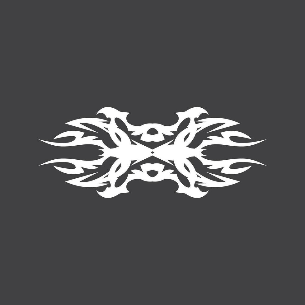 zwart tribal tatoeëren abstract symbool sjabloon vector