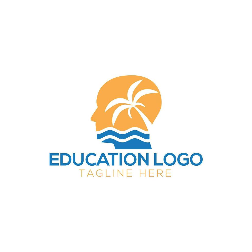 minimaal onderwijs logo ontwerp sjabloon, de concept vector