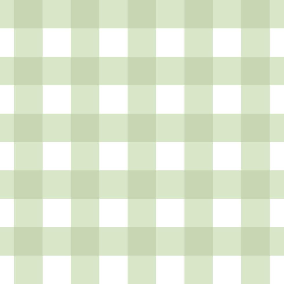 katoenen stof naadloos patroon met groen en wit kleur, schaakbord achtergrond, vierkant, tafelkleed, vector illustratie.