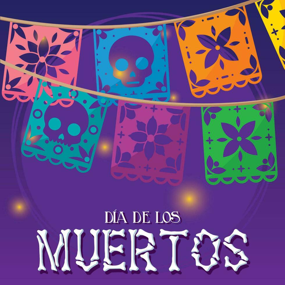 traditioneel Mexicaans festival ornament dia de los Muertos vector