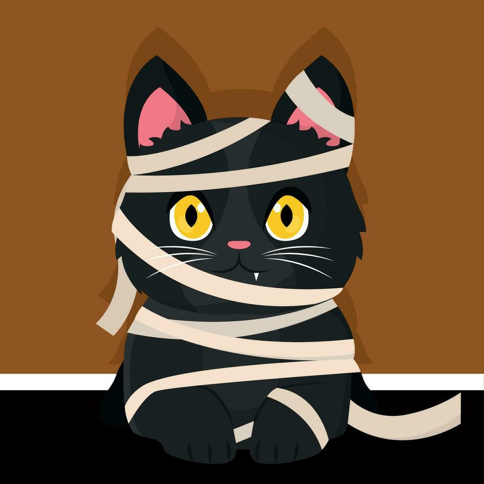 geïsoleerd schattig kat huisdier met een mama kostuum vector