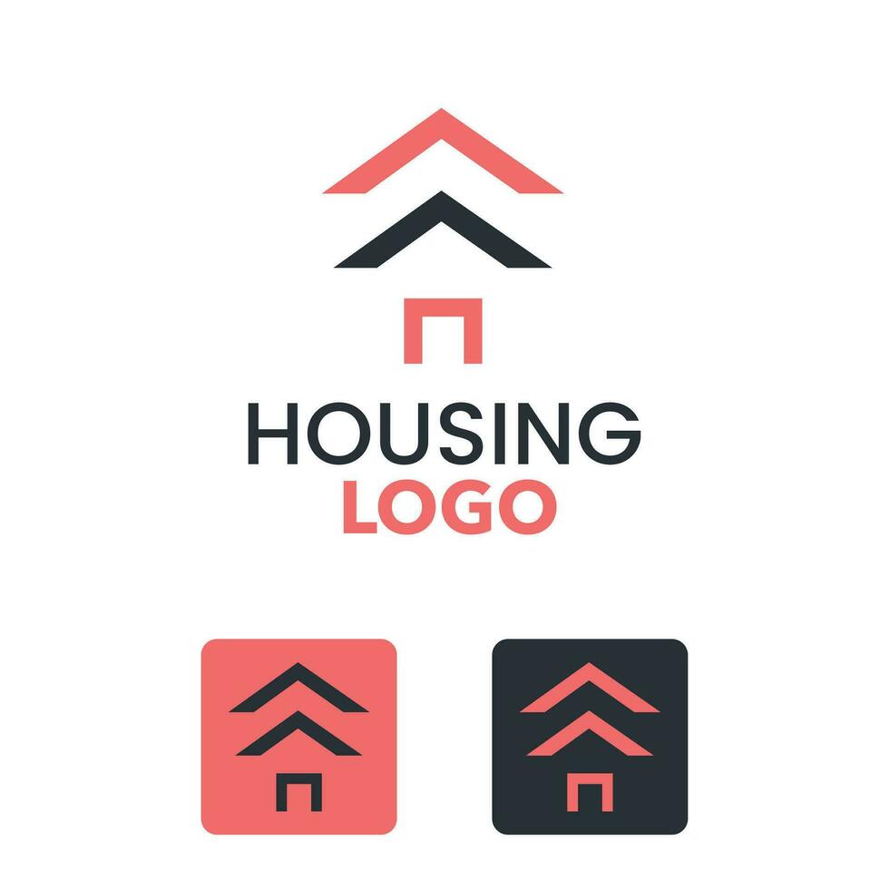 modern behuizing logo, eigendom logo ontwerp vector