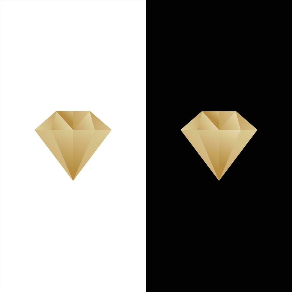 diamant icoon illustratie Aan wit achtergrond. gemakkelijk vector