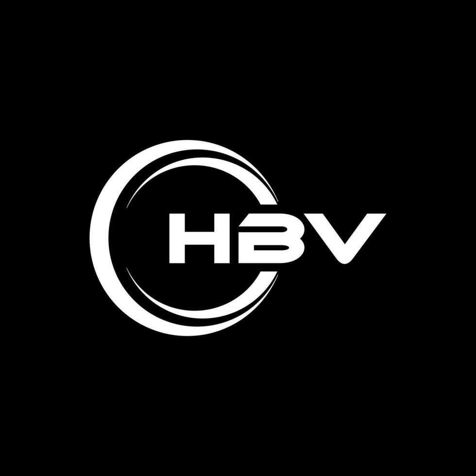 hbv logo ontwerp, inspiratie voor een uniek identiteit. modern elegantie en creatief ontwerp. watermerk uw succes met de opvallend deze logo. vector