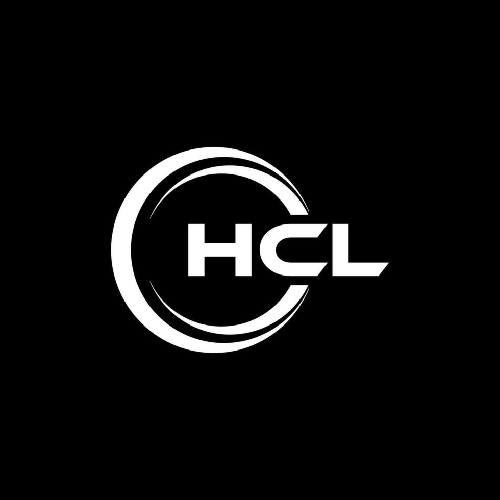 hcl brief logo ontwerp, inspiratie voor een uniek identiteit. modern elegantie en creatief ontwerp. watermerk uw succes met de opvallend deze logo. vector