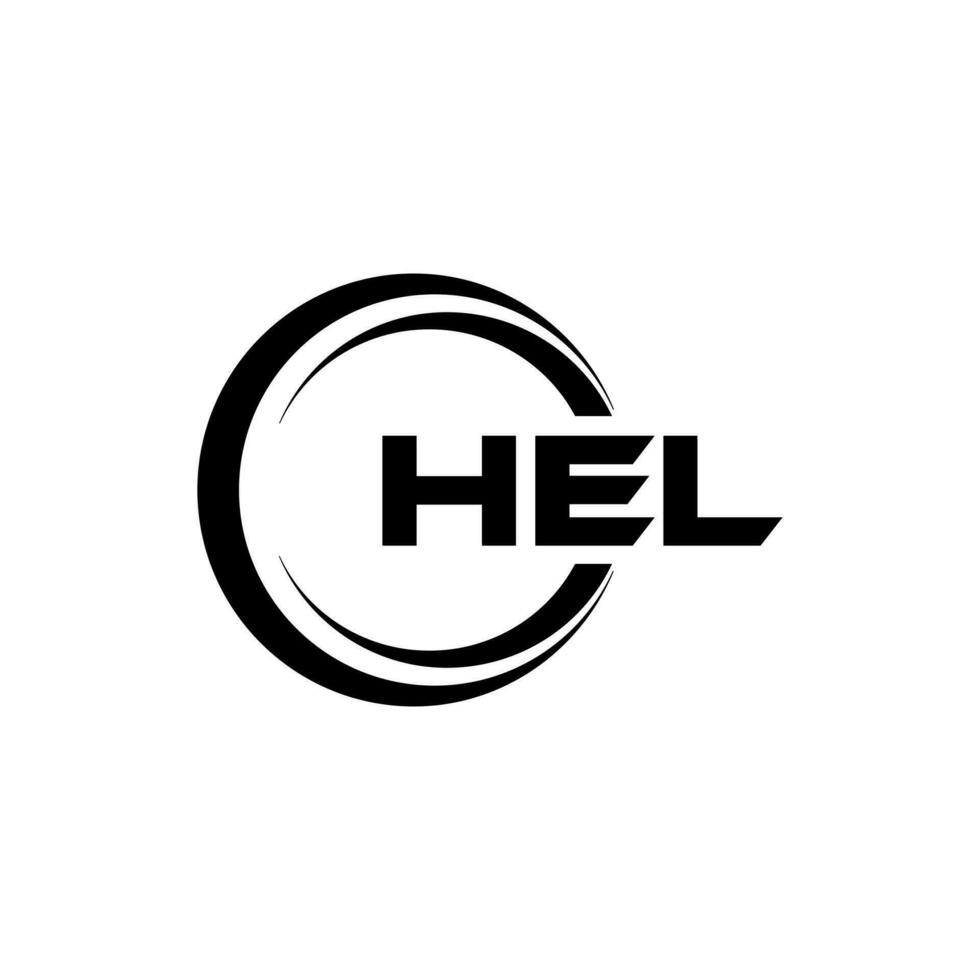 hel brief logo ontwerp, inspiratie voor een uniek identiteit. modern elegantie en creatief ontwerp. watermerk uw succes met de opvallend deze logo. vector