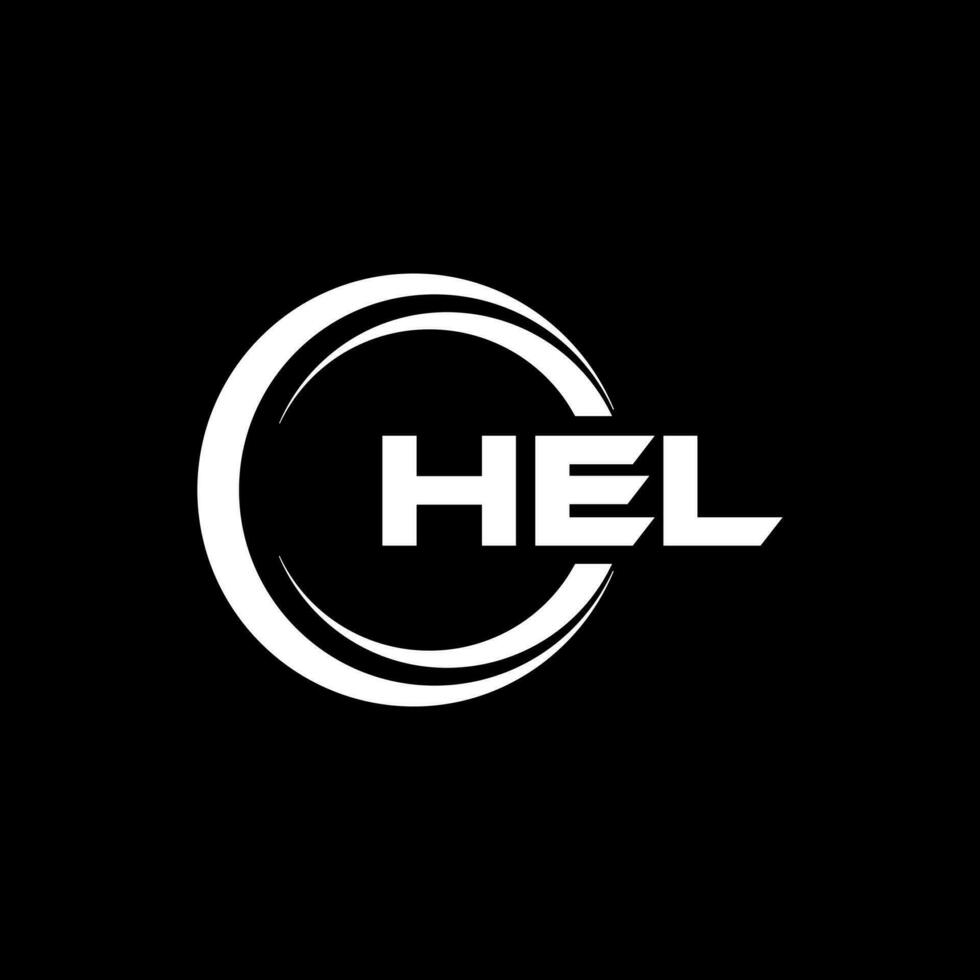 hel brief logo ontwerp, inspiratie voor een uniek identiteit. modern elegantie en creatief ontwerp. watermerk uw succes met de opvallend deze logo. vector