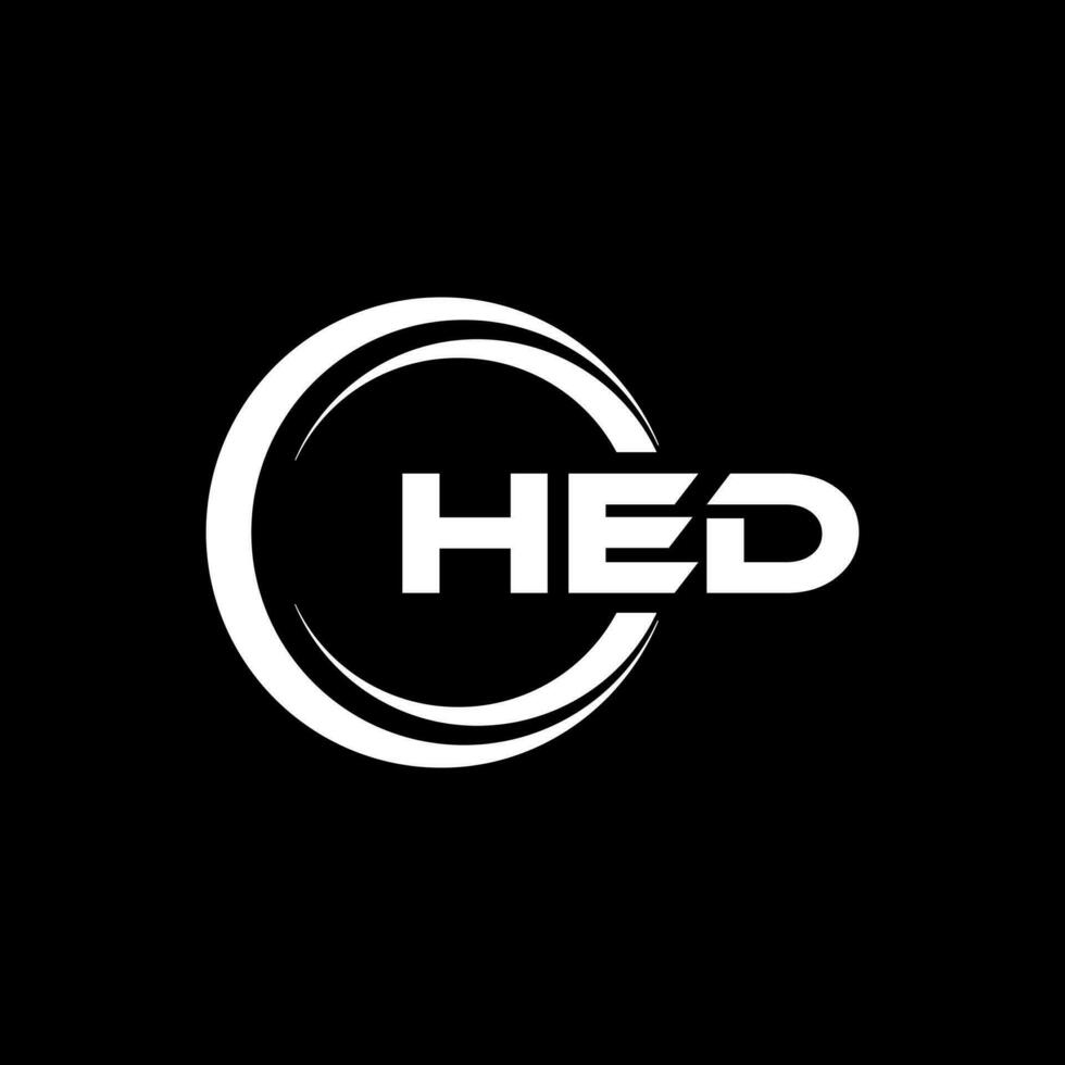 hed brief logo ontwerp, inspiratie voor een uniek identiteit. modern elegantie en creatief ontwerp. watermerk uw succes met de opvallend deze logo. vector