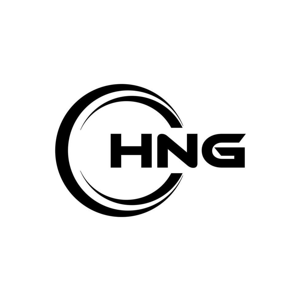 hng logo ontwerp, inspiratie voor een uniek identiteit. modern elegantie en creatief ontwerp. watermerk uw succes met de opvallend deze logo. vector