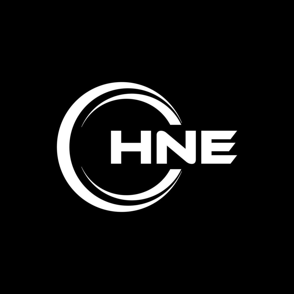 hne logo ontwerp, inspiratie voor een uniek identiteit. modern elegantie en creatief ontwerp. watermerk uw succes met de opvallend deze logo. vector