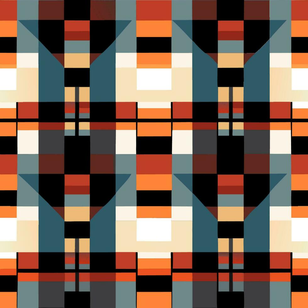 plaid gecontroleerd patroon naadloos kleding stof getextureerde achtergrond modern ontwerp vector illustratie