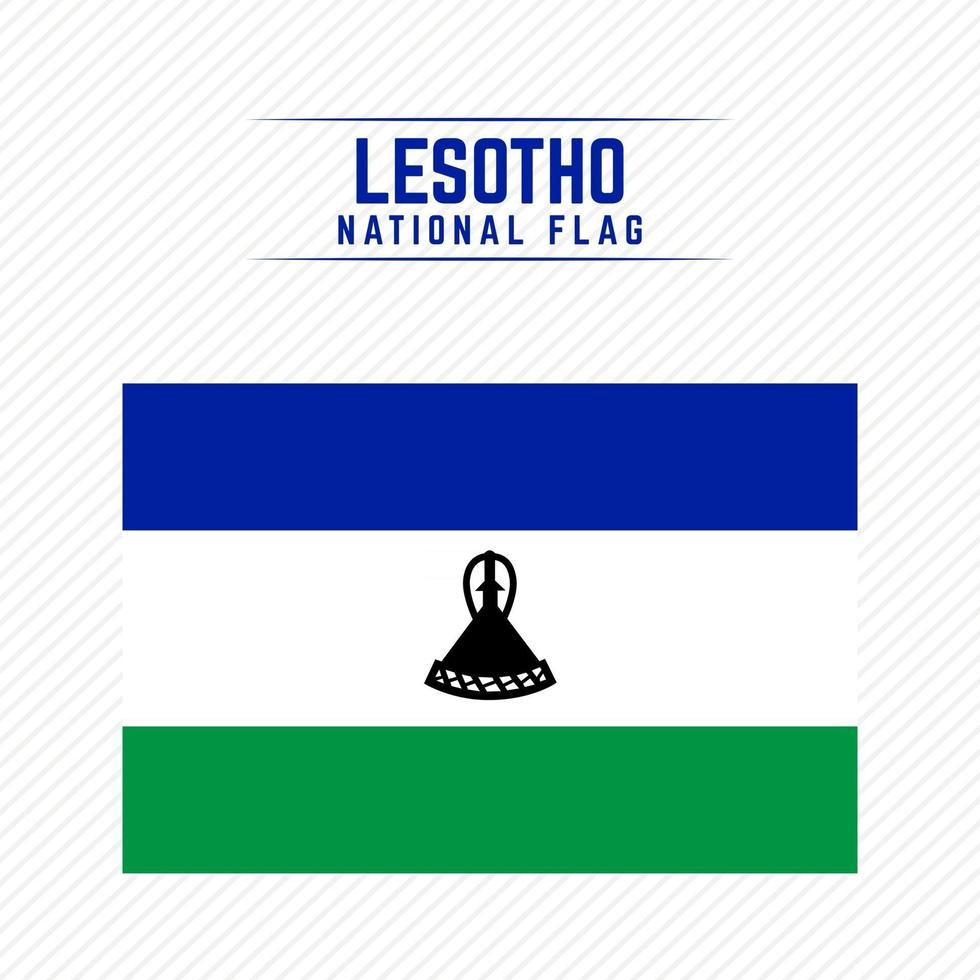 nationale vlag van lesotho vector